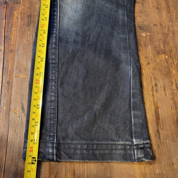 Tap A L'oeil black distressed wash biker Jean - Picture 5 of 15